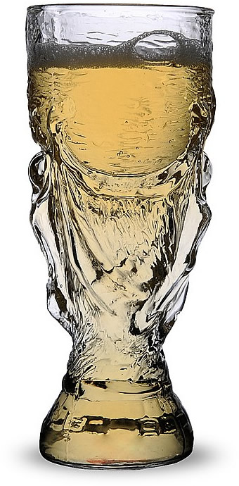  World Cup Glass Clear Beer Mug