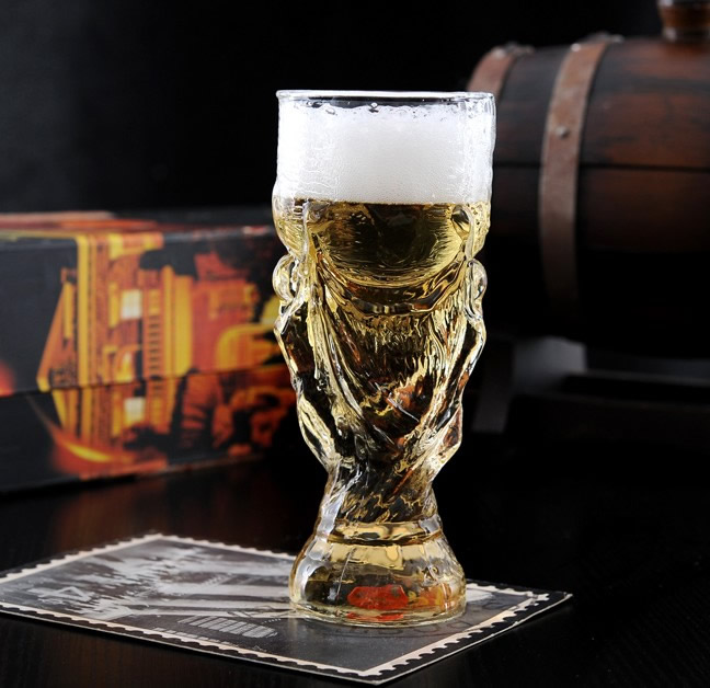  World Cup Glass Clear Beer Mug