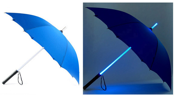 Funky Fashion Umbrellas,Collapsible Novelty Umbrella that Changes Colors