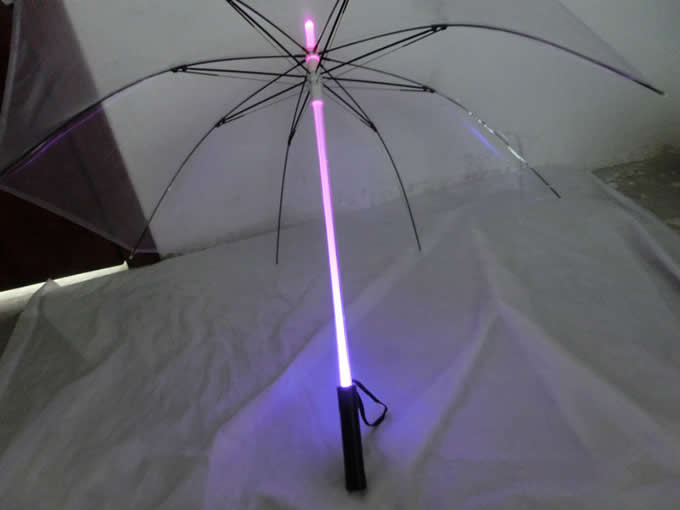 Runner Light Saber LED Light up Flashlight Transparent  Umbrella 