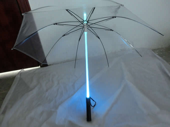 Runner Light Saber LED Light up Flashlight Transparent  Umbrella 