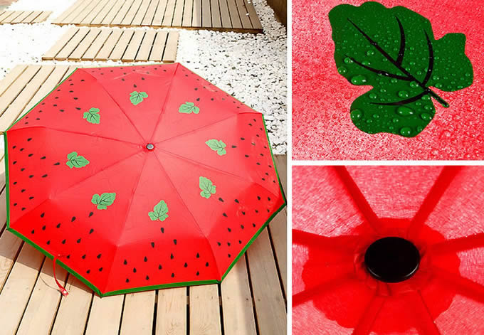 Watermelon Design 3 Folding Umbrella 