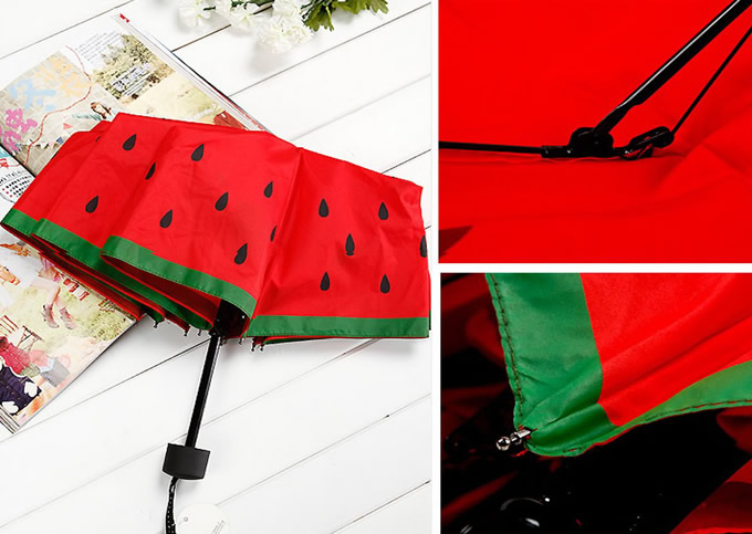 Watermelon Design 3 Folding Umbrella 