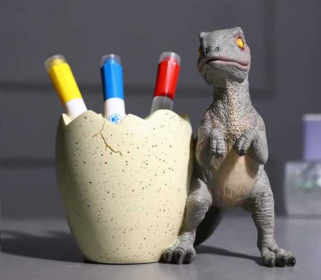 Classic Dinosaur Desktop Decoration Organize Pen Holder Tyrannosaurus Rex