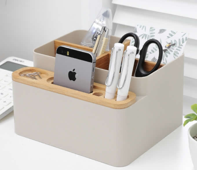  Multipurpose Desk Organizer Pen Pencil Holder Desk Supplies Storage Box