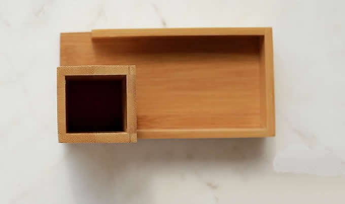 Bamboo Pencil Holder with Tray