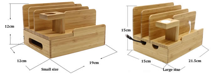  Bamboo Desktop Charger Station 