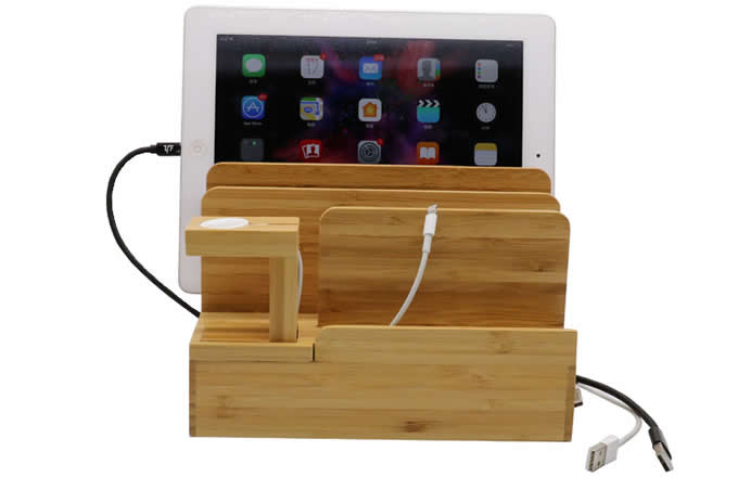  Bamboo Desktop Charger Station 