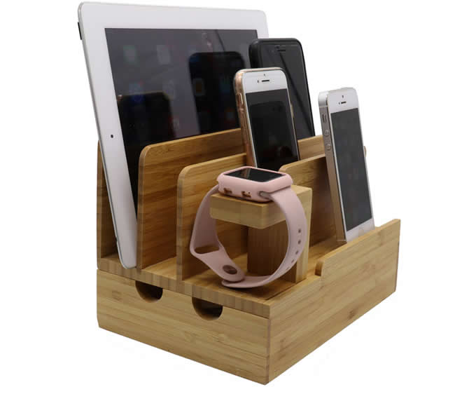  Bamboo Desktop Charger Station 