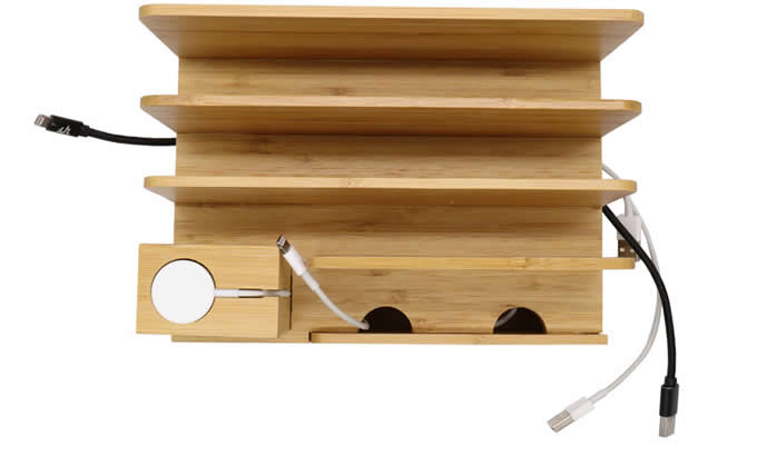  Bamboo Desktop Charger Station 