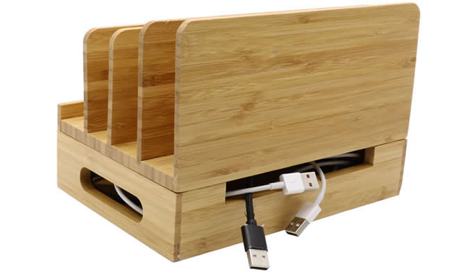  Bamboo Desktop Charger Station 