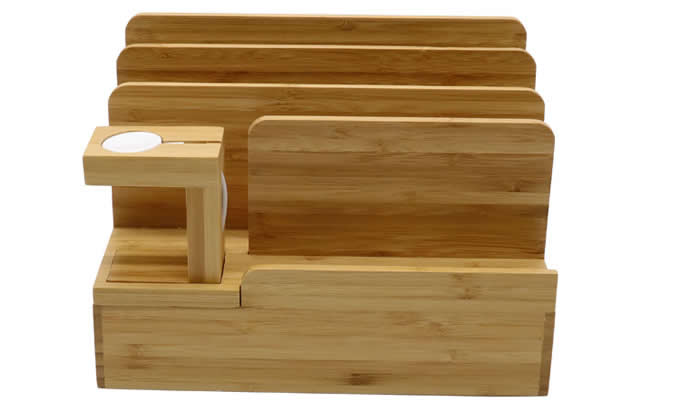  Bamboo Desktop Charger Station 