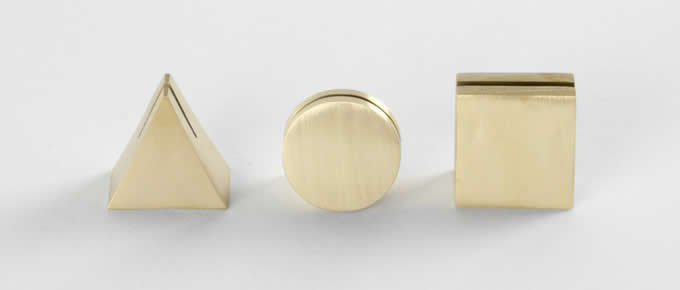  Brass Place Card Holder Set 