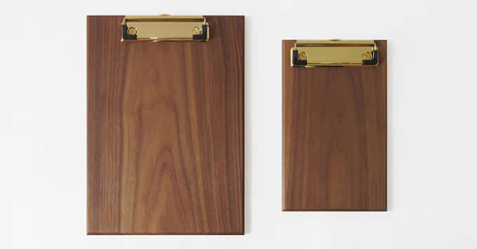  Brass & Wooden Clipboard Standard  Low Profile Clip 