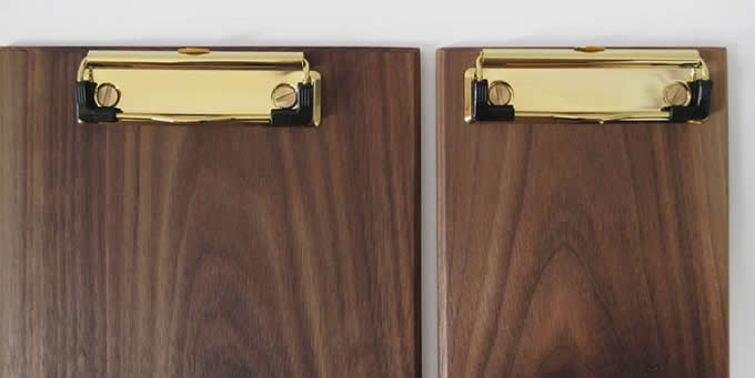  Brass & Wooden Clipboard Standard  Low Profile Clip 