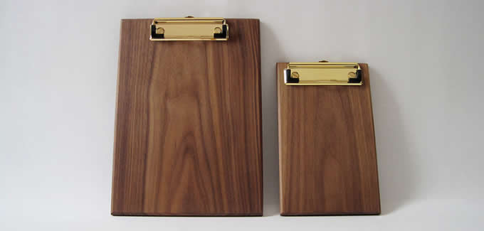  Brass & Wooden Clipboard Standard  Low Profile Clip 