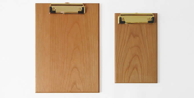  Brass & Wooden Clipboard Standard  Low Profile Clip 