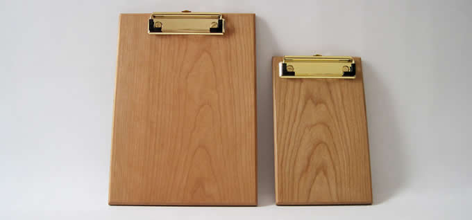  Brass & Wooden Clipboard Standard  Low Profile Clip 