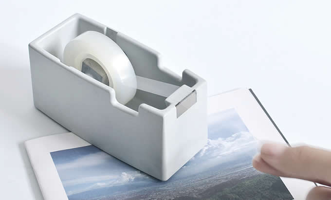 Concrete Desktop Tape Dispenser