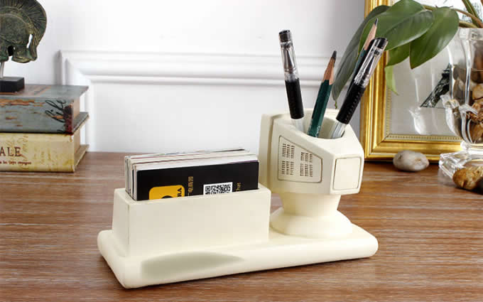  Internet Computer Terminal Keyboard Pen Pencil Holder  Business Card Holder