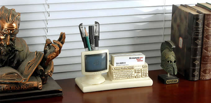  Internet Computer Terminal Keyboard Pen Pencil Holder  Business Card Holder