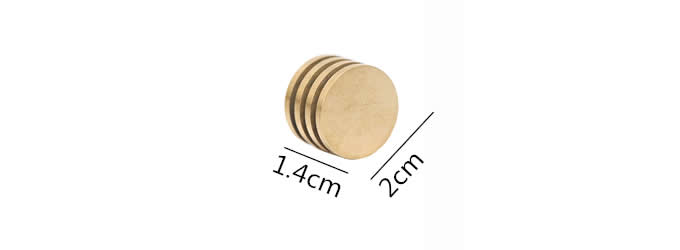 Modern Round Brass Place Card Holder Photo Card Holder
