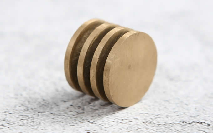 Modern Round Brass Place Card Holder Photo Card Holder