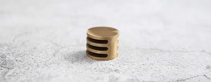 Modern Round Brass Place Card Holder Photo Card Holder