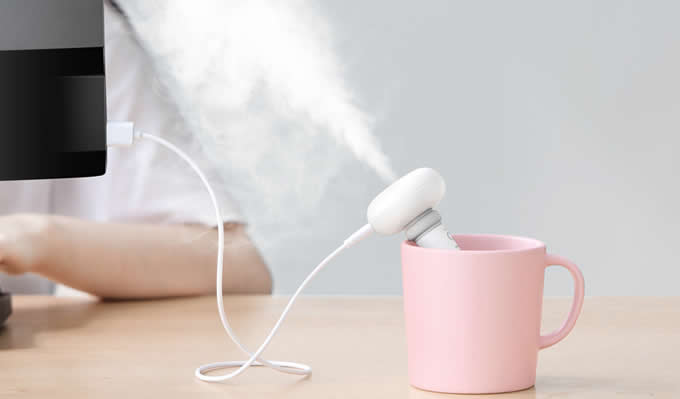  Portable USB Doughnut Humidifier Air Essential Oil Purifier Aroma Diffuser 