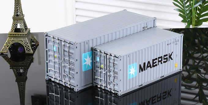 Creative Shipping Container Model Desk Office Supplies Organizer,Tissue Box
