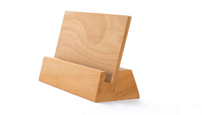 Wooden Cell Phone Stand Holder Place Card Holder Photo Card Holder