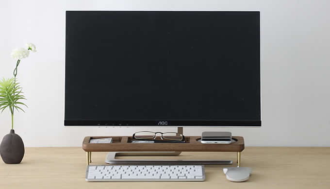 Wooden Office Desktop Computer Desk Keyboard Shelf Storage 