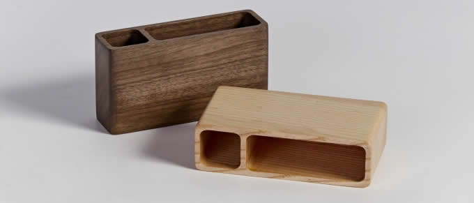 Wooden Pen Pencil Storage Holder Stationery Box