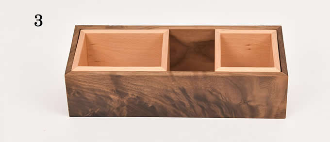 Wooden Struction Multi-function Desk Stationery Organizer Storage Box