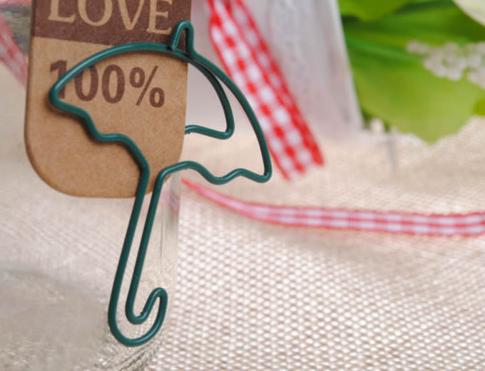 12PCS Umbrella Shaped Paper Clips