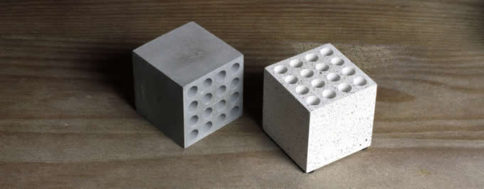 Cube 16 slots Multi-Functional Concrete Pen Pencil Stand 