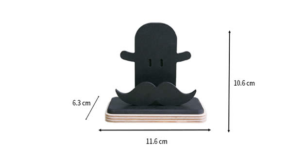 Creative Big Bearded Business Card Holder Display Holder