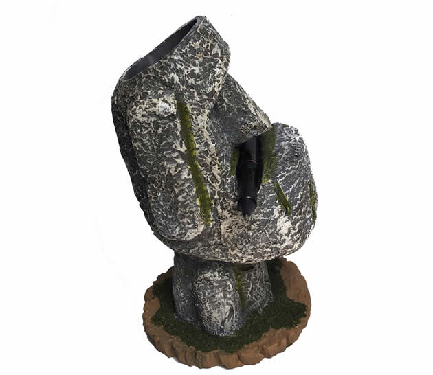 Retro stone man pen holder office learn organizer holder