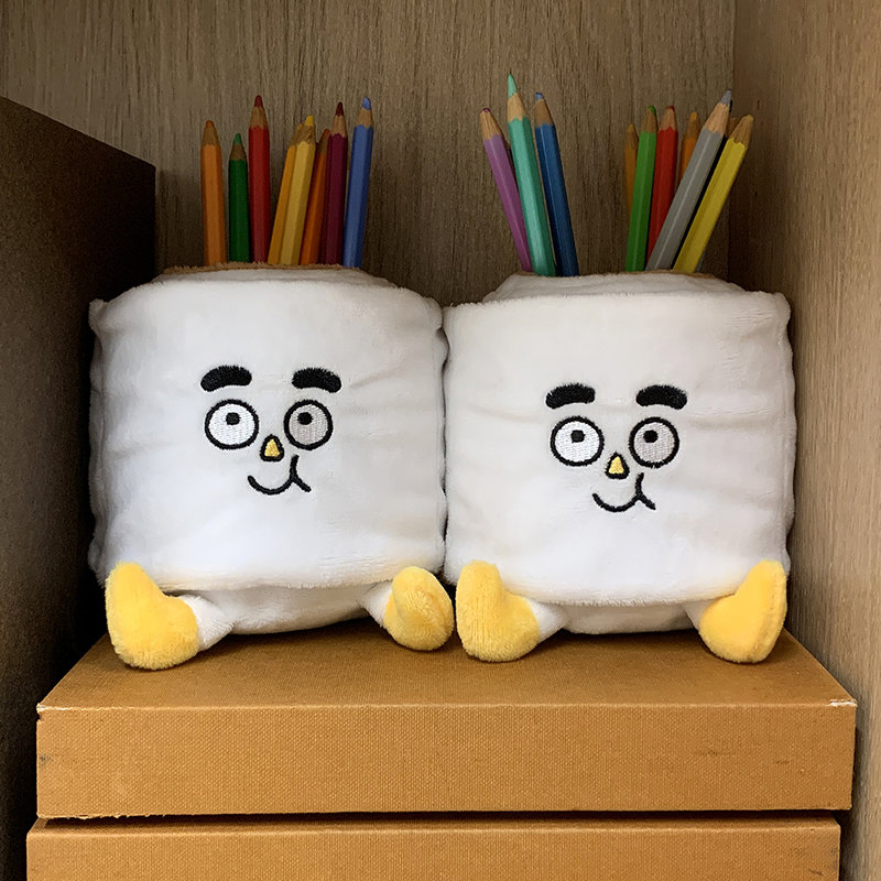 Cartoon Emoji Face Storage Pen Holder