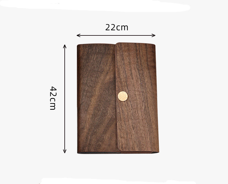 Handmade Black Walnut Wood Cover Notebook