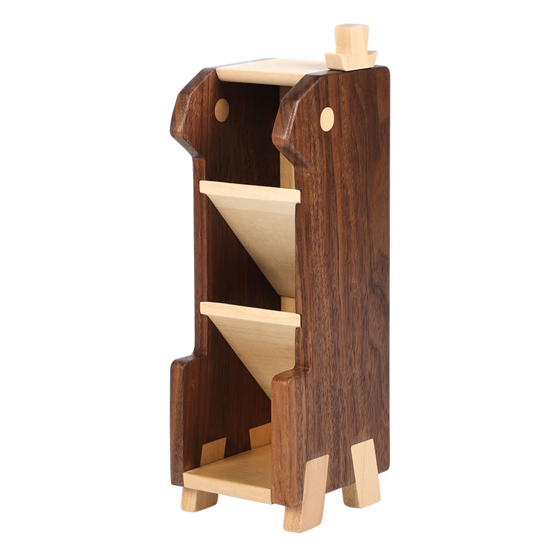 Multi-Layer Storage Wooden Pen Holder,Office And Study Organization