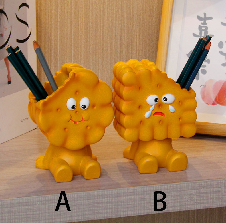 Biscuit Doll Pen Holder, Unique Design Gift