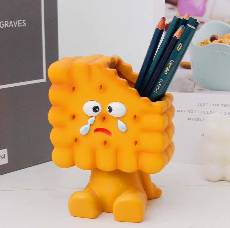 Biscuit Doll Pen Holder, Unique Design Gift