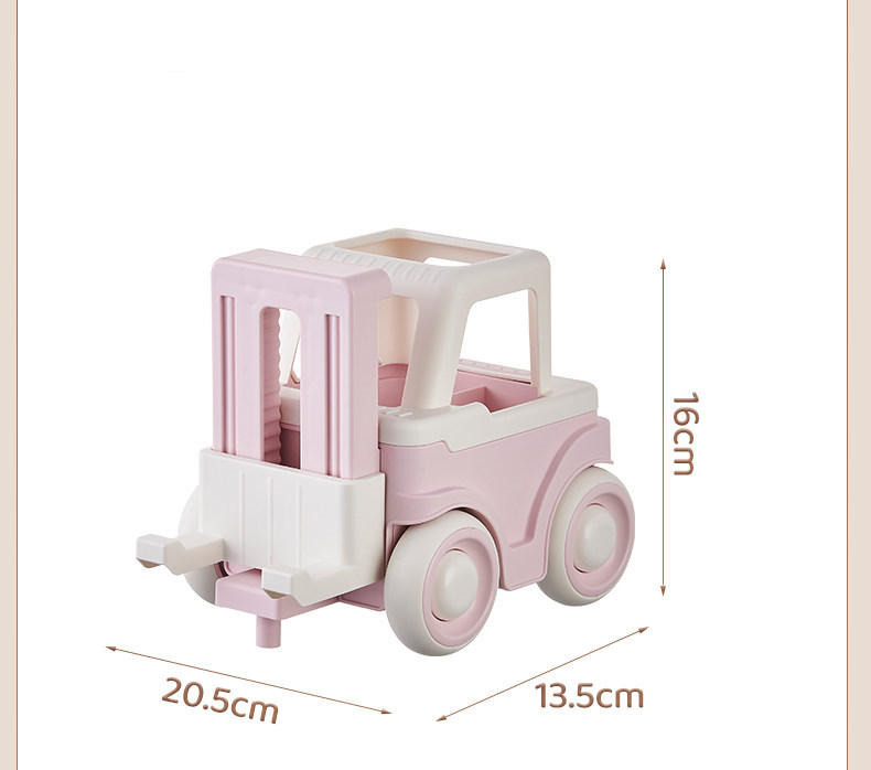 Cute Mini Forklift Office Study Pen Holder,With Phone Stand