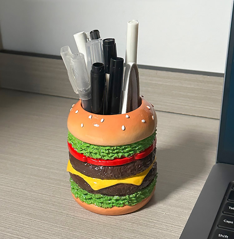 Hamburger Pen Holder - Fun And Functional Desk Organizer