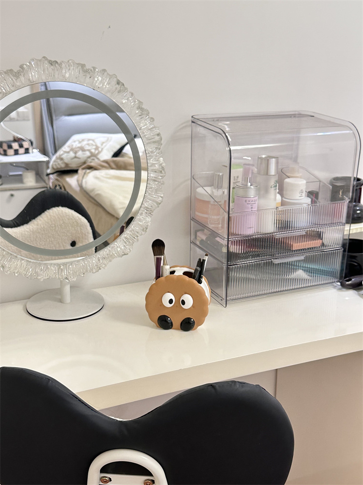 Cute Cookie-Shaped Pen Holder For Desk, Kawaii Office Decor
