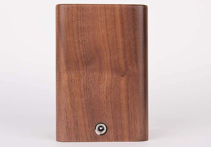  Black Walnut Wooden Pen Holder with 2 USB Charging Port 