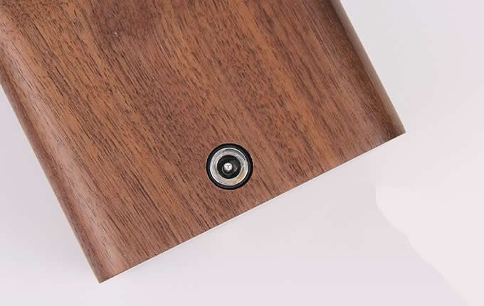  Black Walnut Wooden Pen Holder with 2 USB Charging Port 