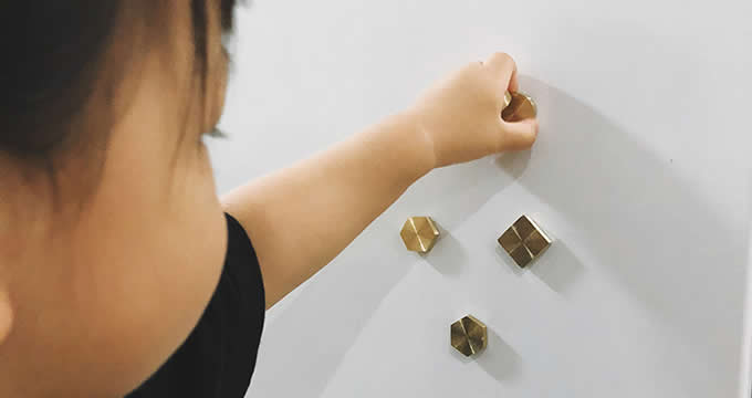 Brass Magnets for Magnetic Whiteboard and Magnetic Message Board  (6pcs / Pack)