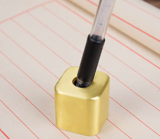 Brass Pen Stand,Mini Size Pen Holder - Desktop Organizer